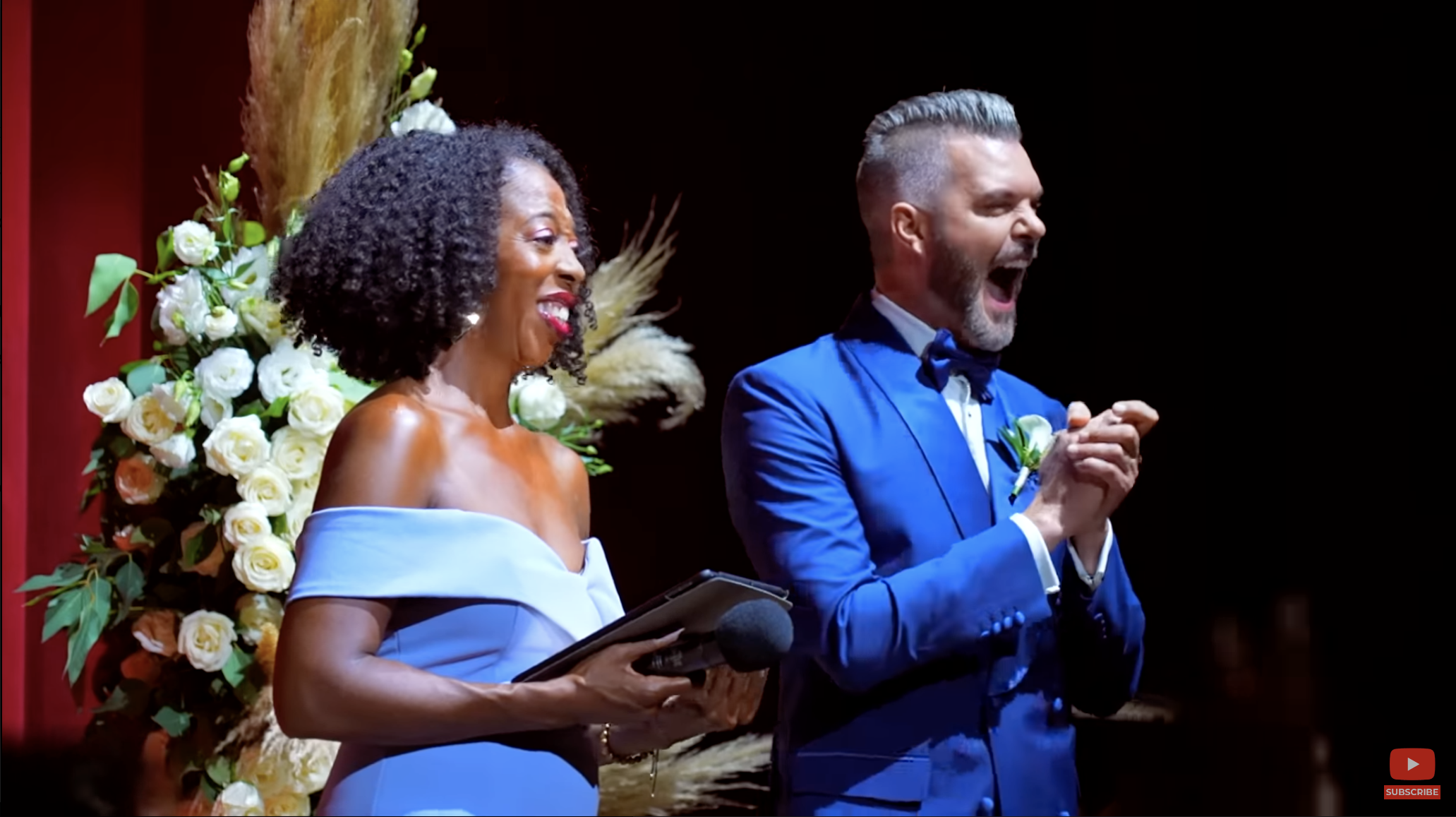 Newlyweds AJ Gibson & Emile Ennis Jr share their Hollywood love story for  their Pride month wedding 