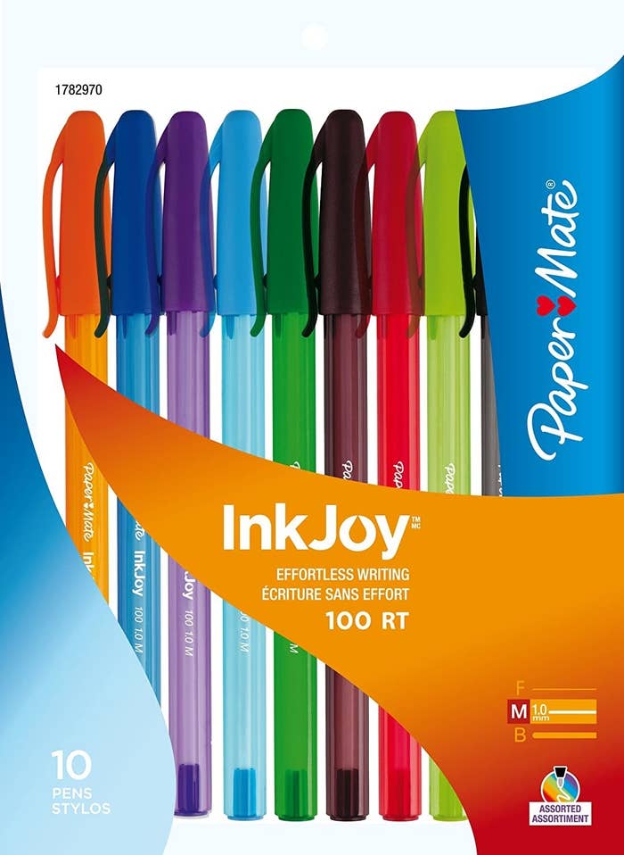The pack of InkJoy ballpoint pens