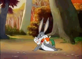 bugs bunny eating a carrot