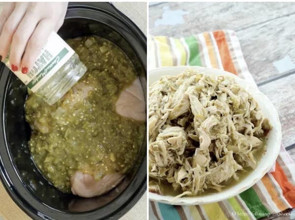 4-Ingredient Slow Cooker Salsa Verde Chicken