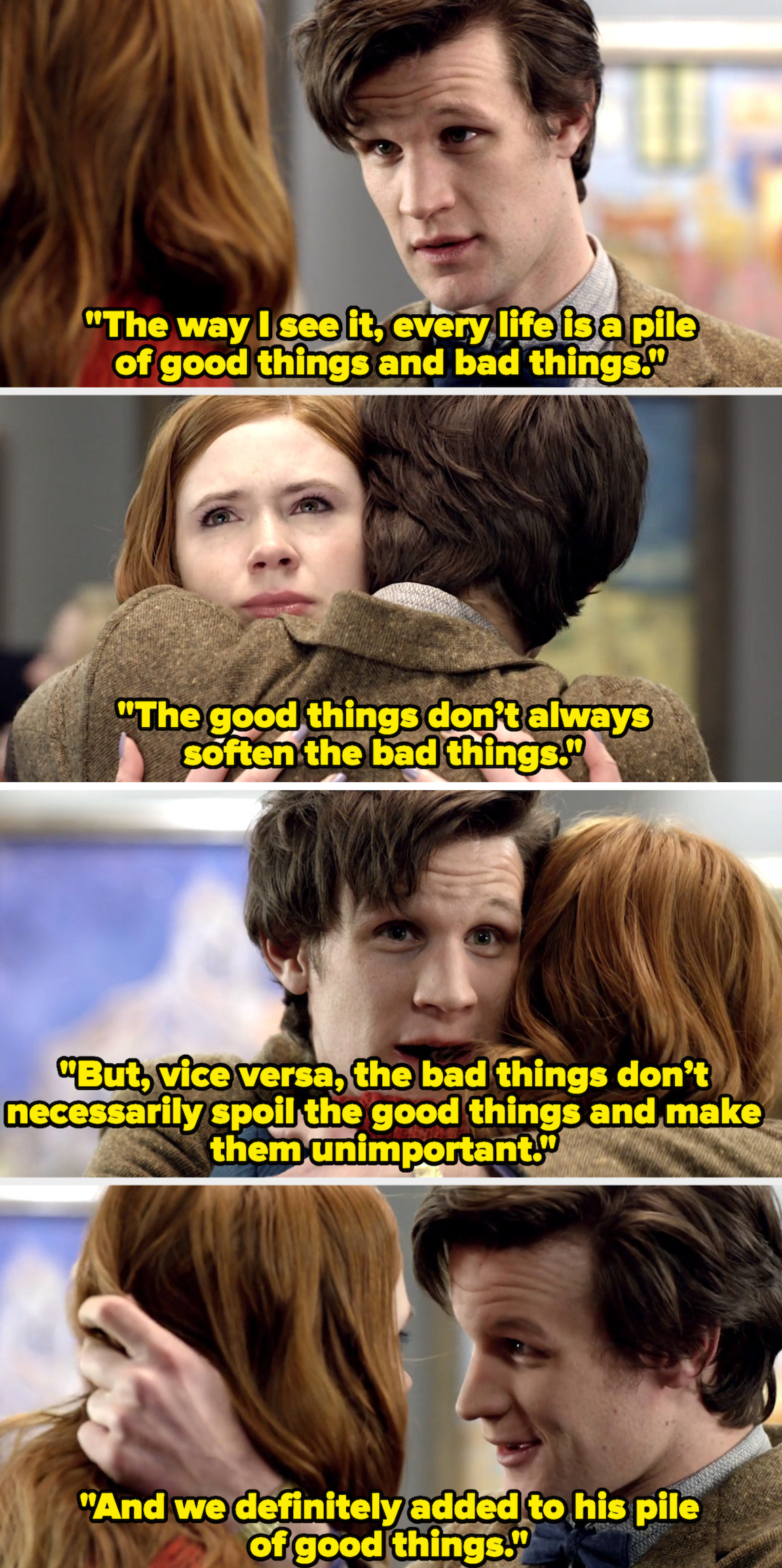 &quot;And we definitely added to his pile of good things.&quot;