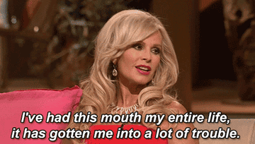 Tamra Judge saying &#x27;I&#x27;ve had this mouth my entire life, it has gotten me into a lot of trouble&#x27;