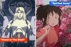 Ghost in the Shell and Spirited Away anime films