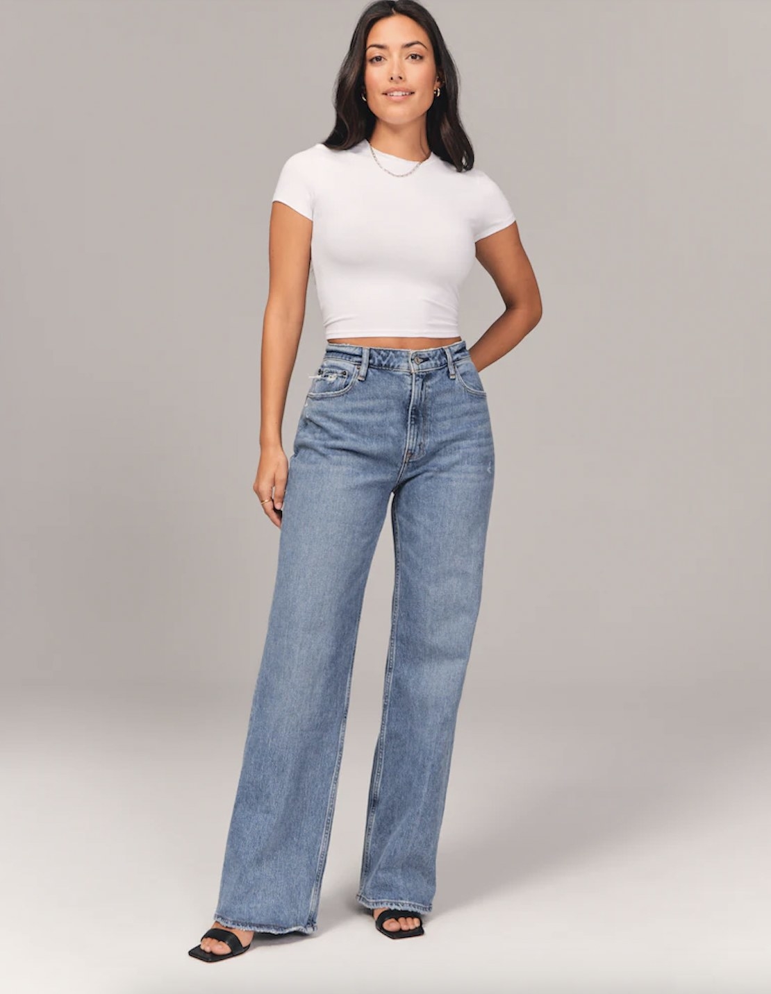 model wearing the jeans