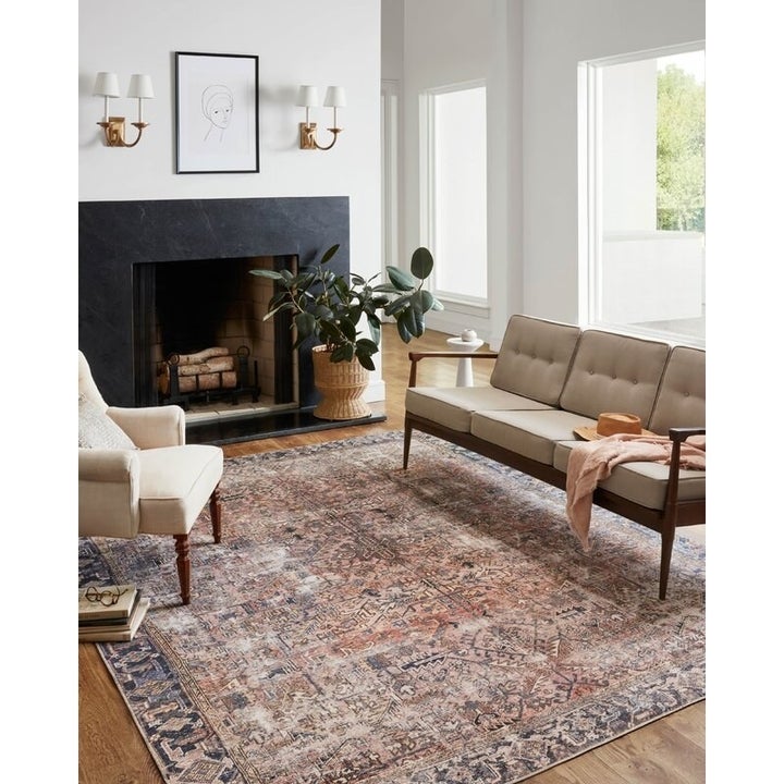 the rug in a living room