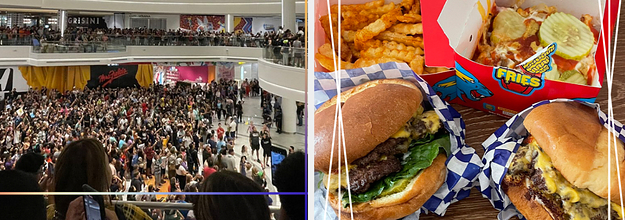 MrBeast draws thousands to  star's new burger joint at American  Dream mall