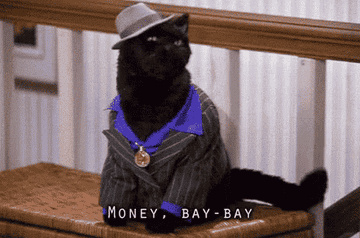 Salem the cat saying &quot;Money, baby&quot; in &quot;Sabrina The Teenage Witch&quot;