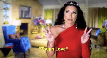 leeanne locken saying &quot;tough love&quot; with air quotes