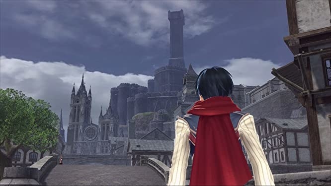 A screencap from the game showing the city