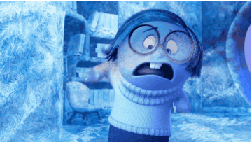Sadness beginning to freeze in &quot;Inside Out&quot;