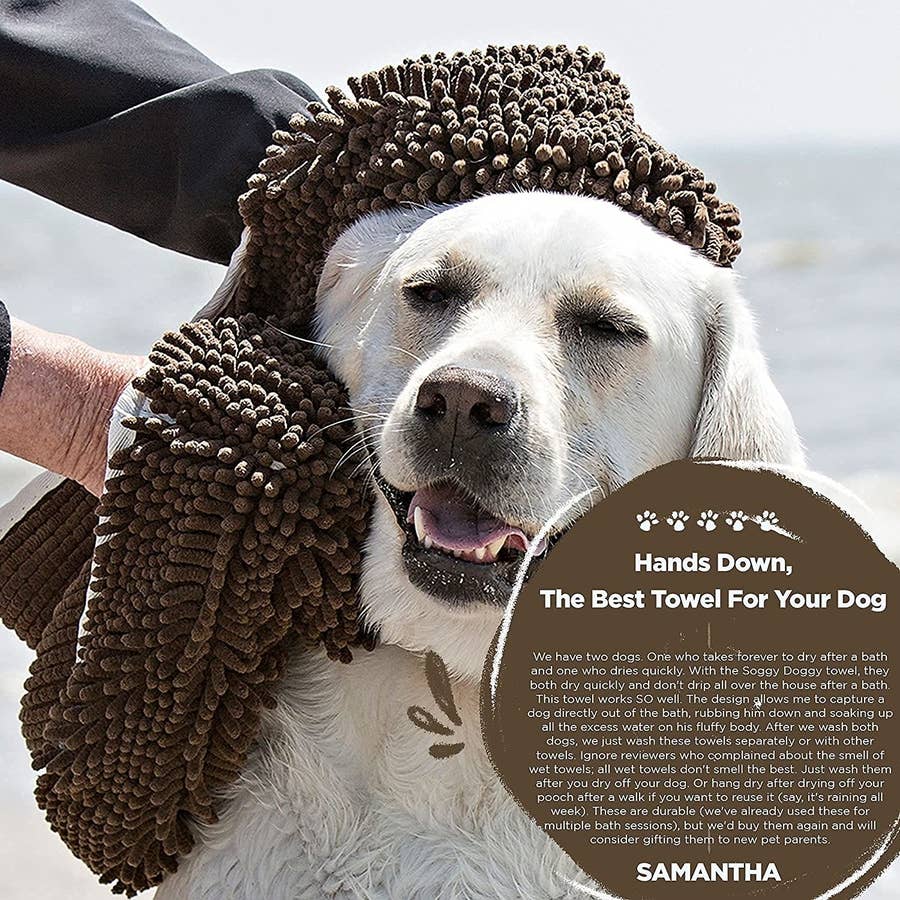 Soggy Doggy Super Shammy: Dog Towel - Beige Delivery in