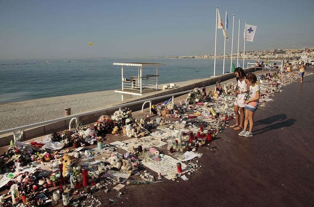 Six weeks after the 14th of july attack, people continue to gather and lay tributes on the Promenade des Anglais on August 26, 2016 in Nice, France