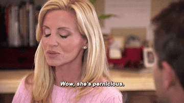 Camille Grammer saying &quot;wow she&#x27;s pernicious&quot;