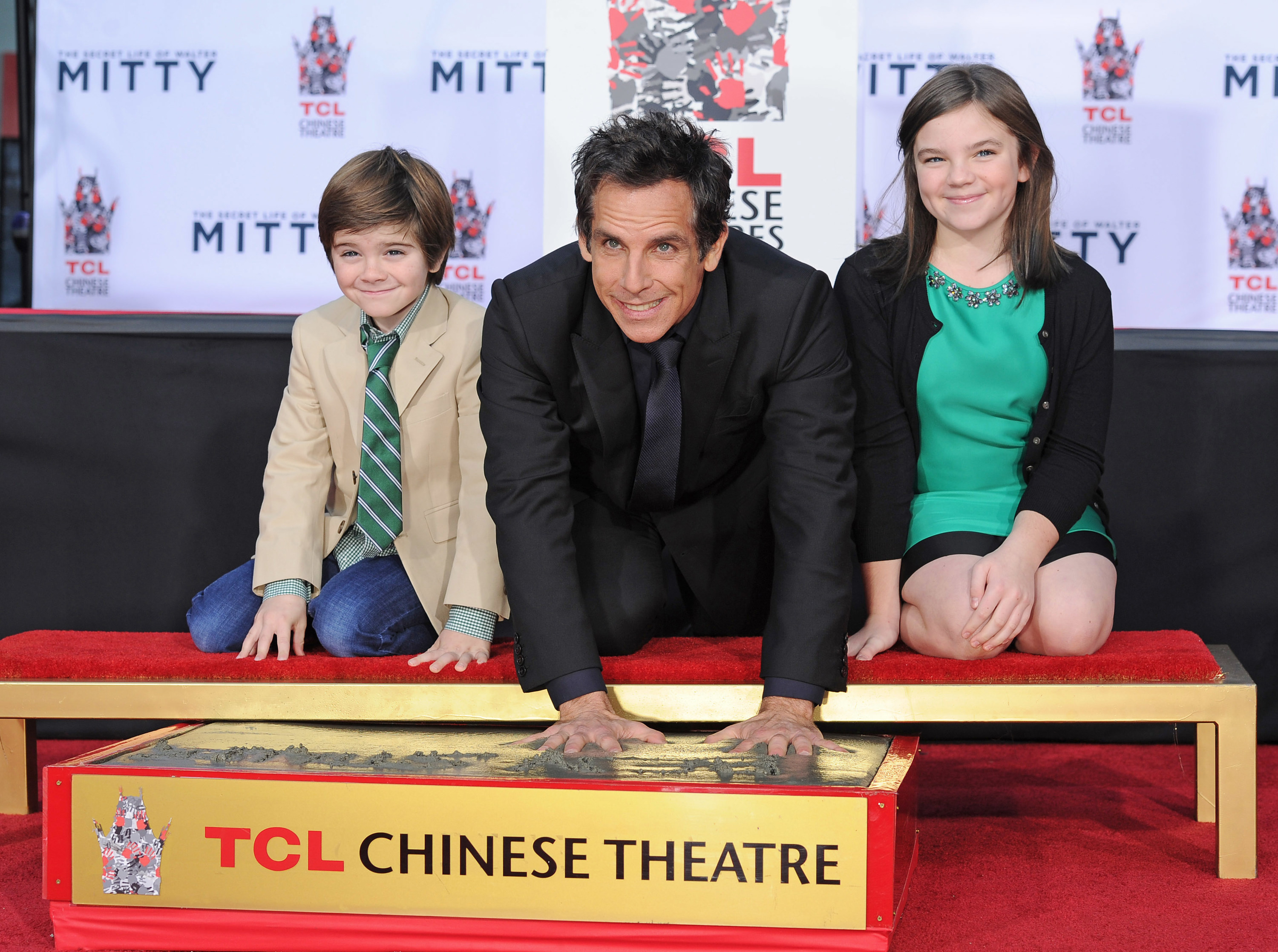 Ben Stiller with his children at Grauman&#x27;s