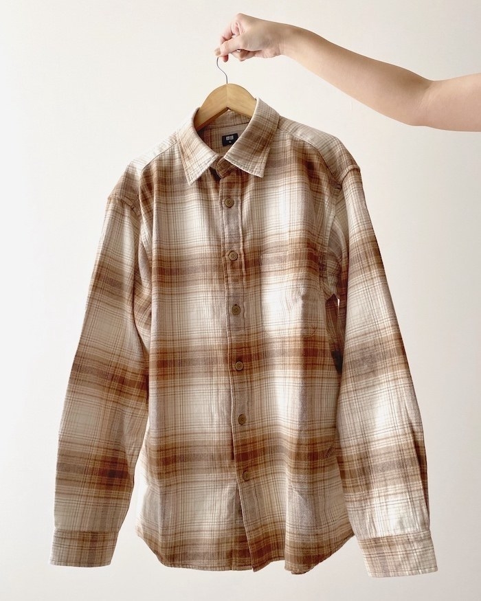UNIQLO（ユニクロ）のオススメのファッションアイテム「フランネルチェックシャツ（レギュラーカラー･長袖）」
