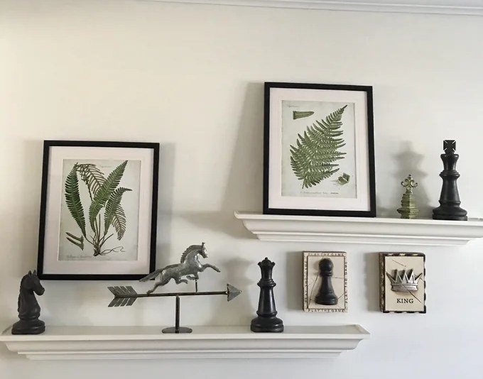 A reviewer&#x27;s image of the two-piece wall art set