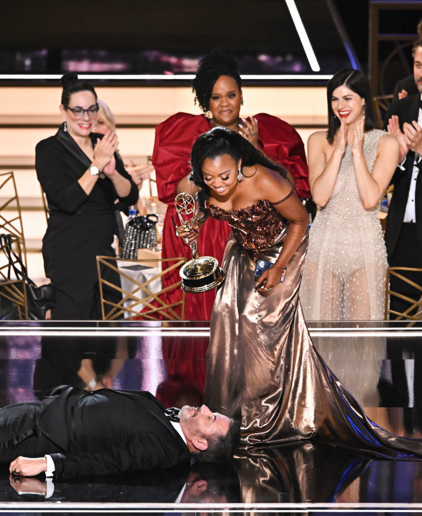 Quinta Brunson  Jimmy Kimmel Respond To Emmy Speech Drama - 12