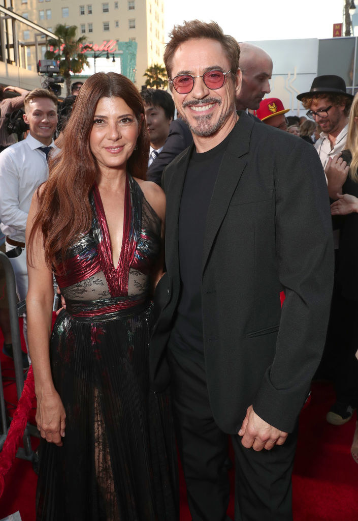Marisa Tomei and Robert Downey Jr.