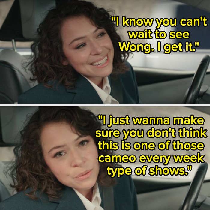 "I just wanna make you sure you don't think this is one of those cameo every week type of shows."