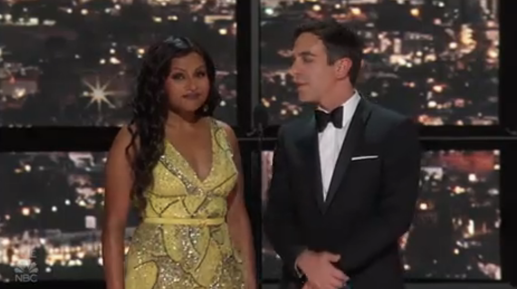 Mindy Kaling And BJ Novak Joke At 2022 Emmys - 13