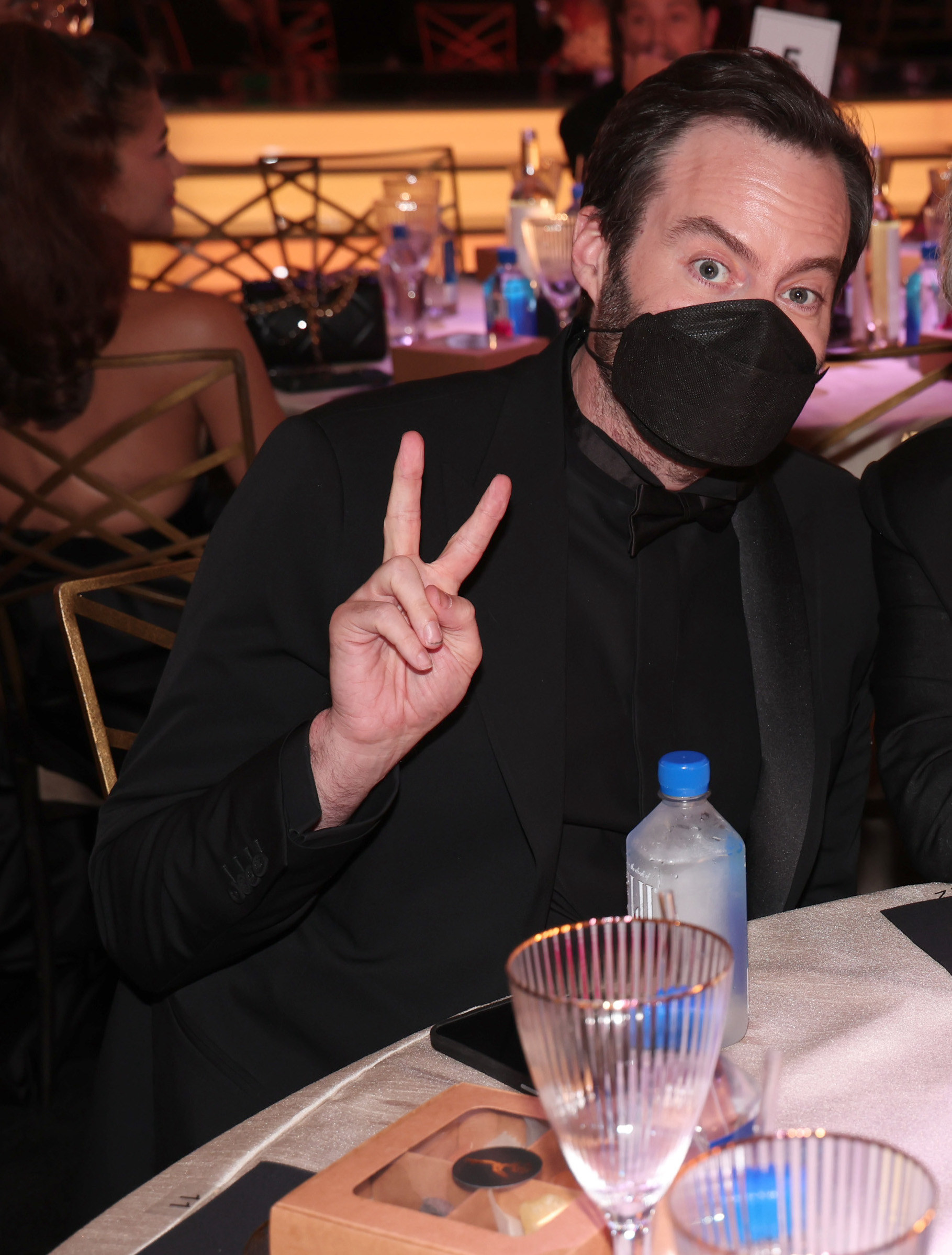 Bill Hader Wears A Mask At The 2022 Emmy Awards - 44