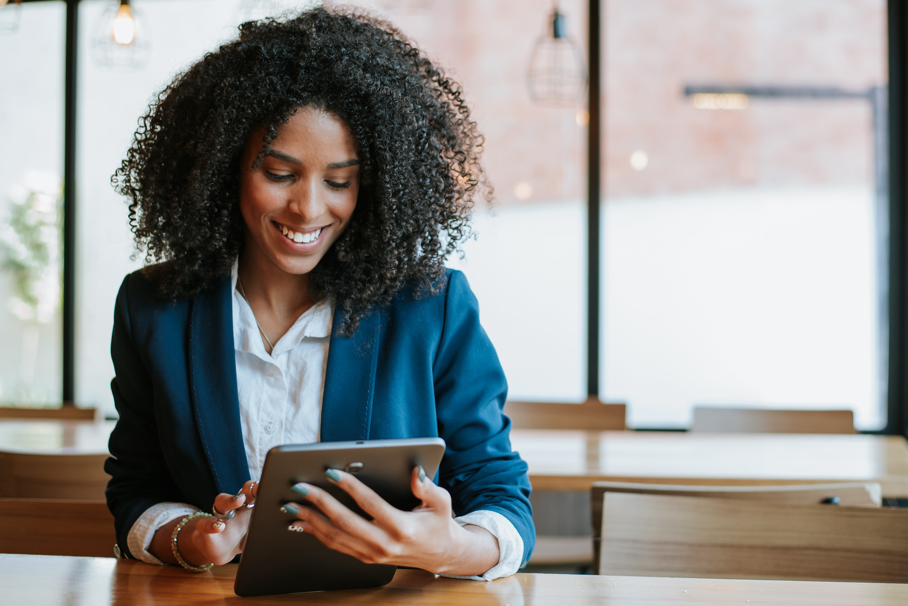 woman working in tech