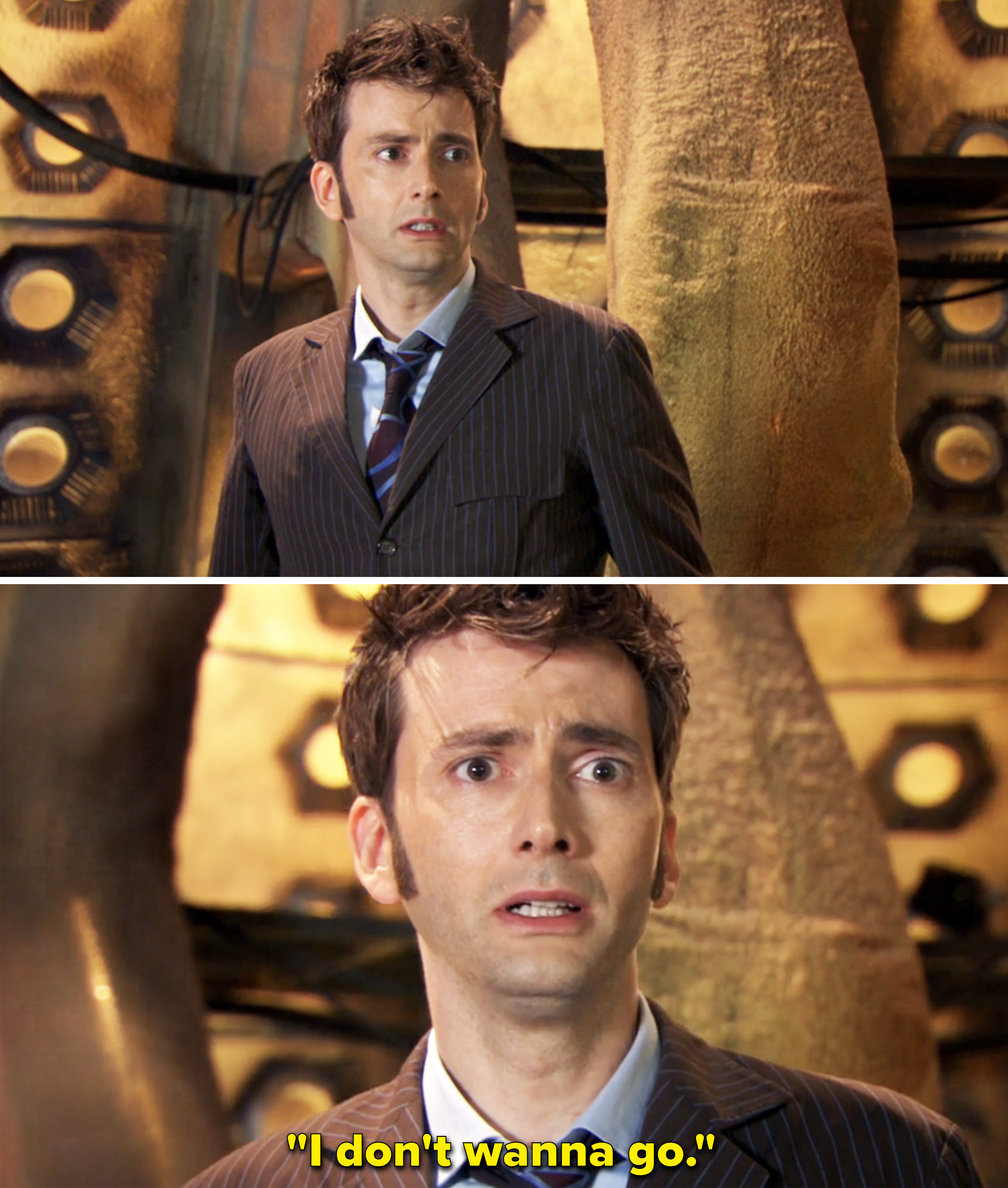 The Tenth Doctor saying &quot;I don&#x27;t wanna go&quot;