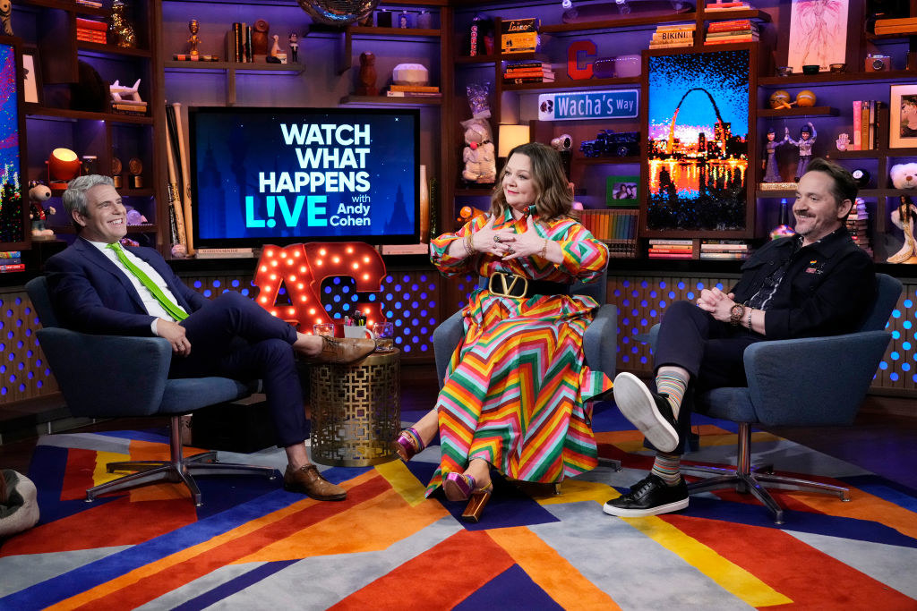 Melissa McCarthy and Ben Falcone on &quot;Watch What Happens Live&quot;