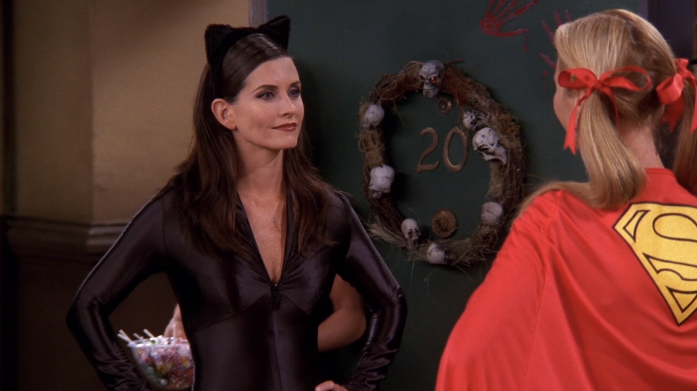 monica as catwoman in friends