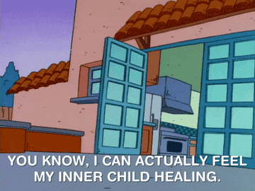 Stu Pickles saying &quot;you know I can actually feel my inner child healing&quot;