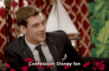 a man saying, &quot;Confession: Disney fan&quot;