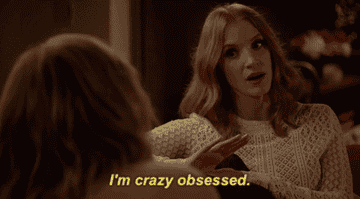 Jessica Chastin saying, &quot;I&#x27;m crazy obsessed&quot;