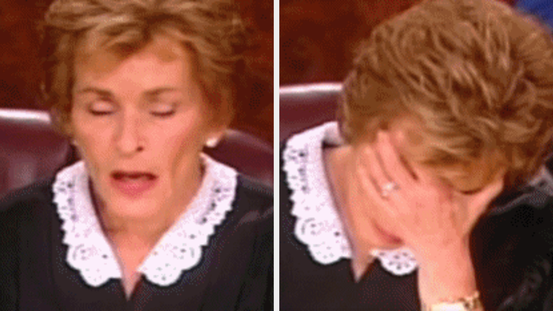 judge judy face palming