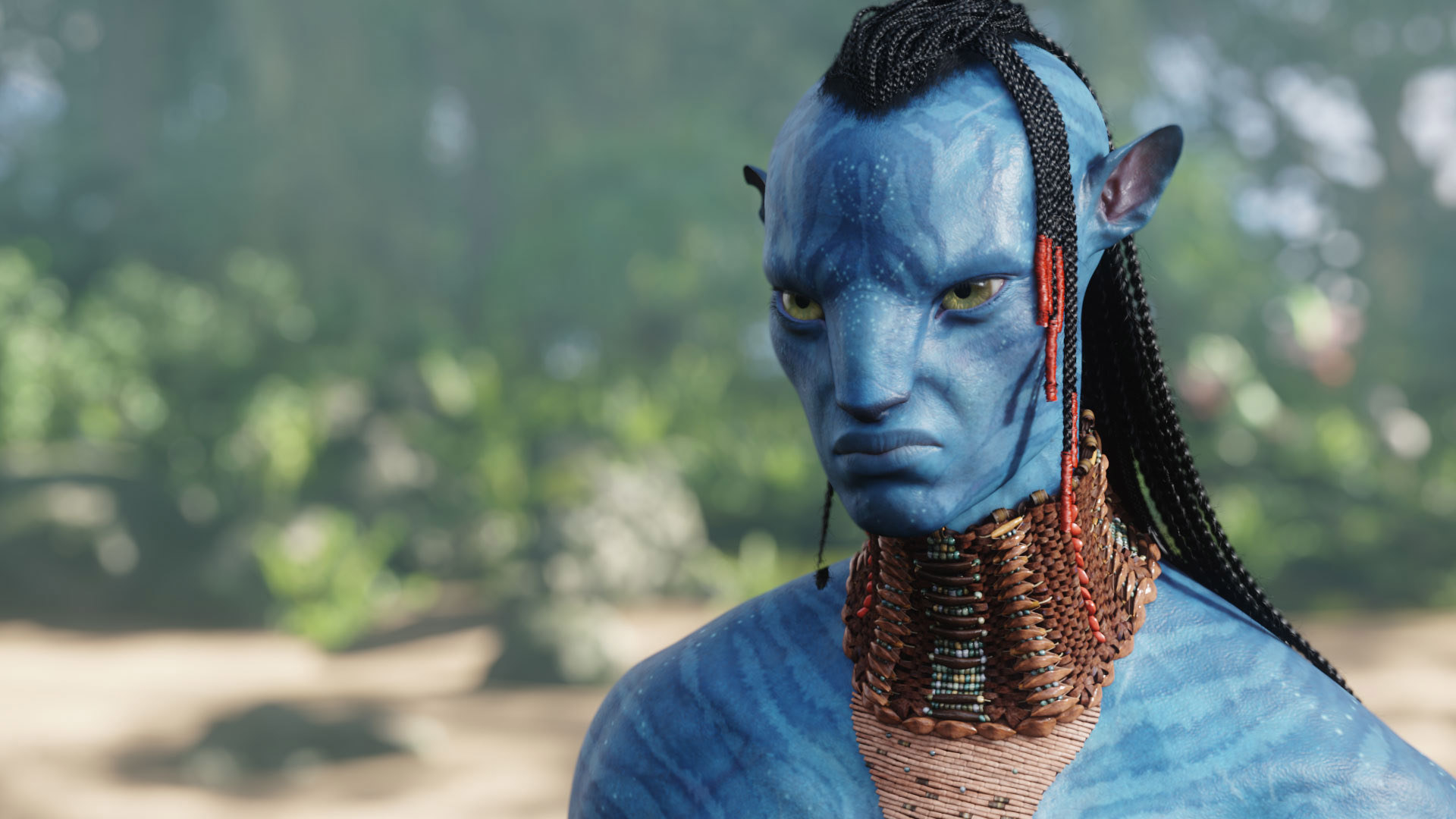 Alonso painted blue for Avatar