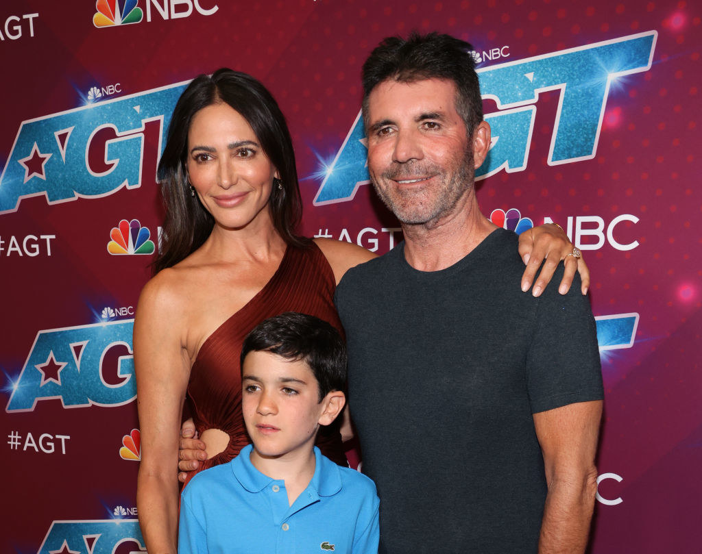 Simon Cowell with his wife and son