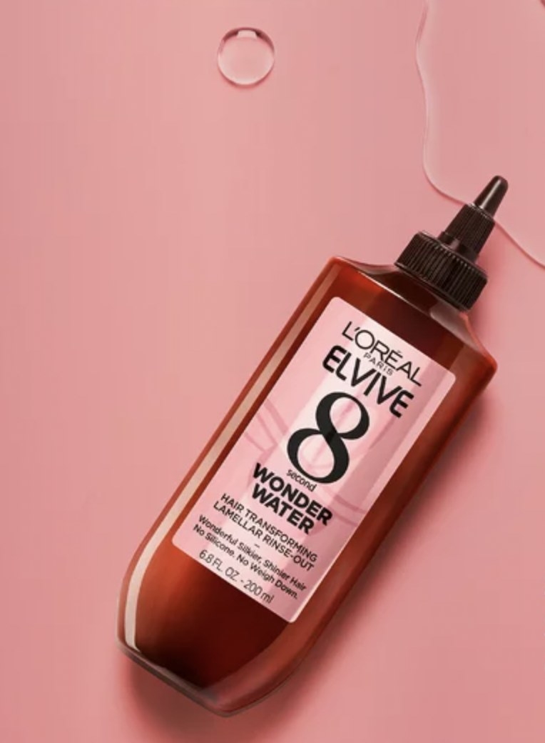 A bottle of hair treatment