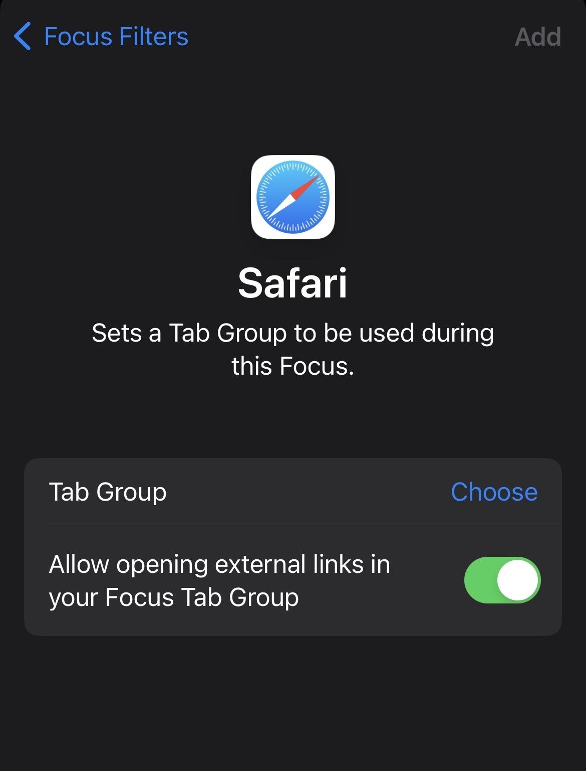 tab group option