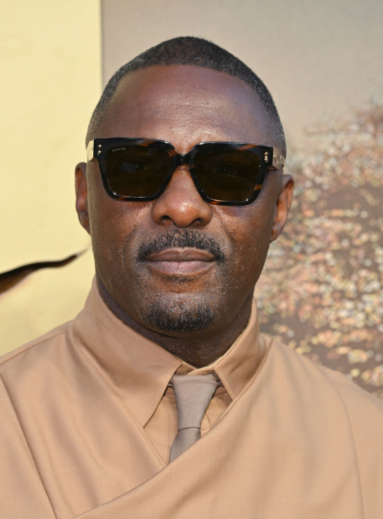 Close-up of Idris in sunglasses