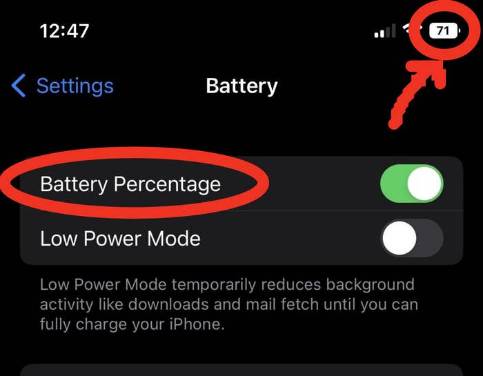 电池百分比数字在屏幕上
