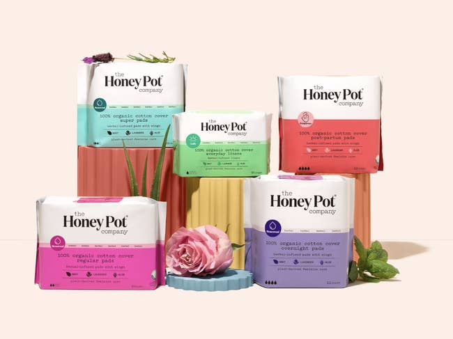 the collection of Honey Pot products