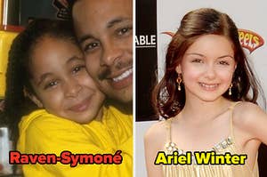 A young Raven-Symoné and Ariel Winter