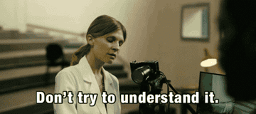 Clémence Poésy as Laura in &quot;Tenet&quot; saying &quot;Don&#x27;t try to understand it&quot;