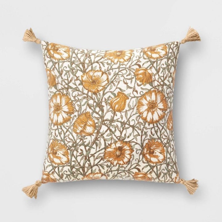 the floral pillow