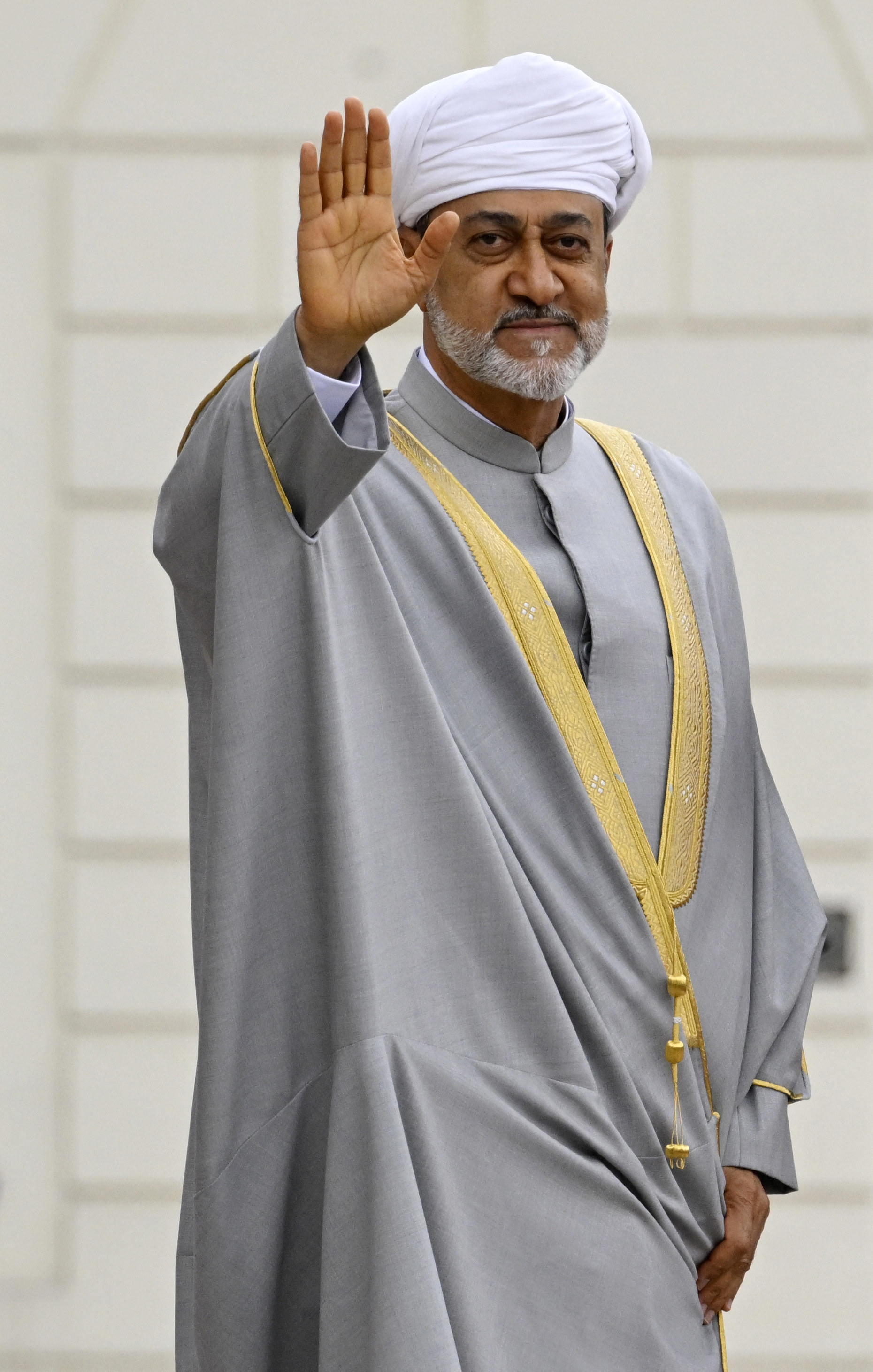 the sultan waving