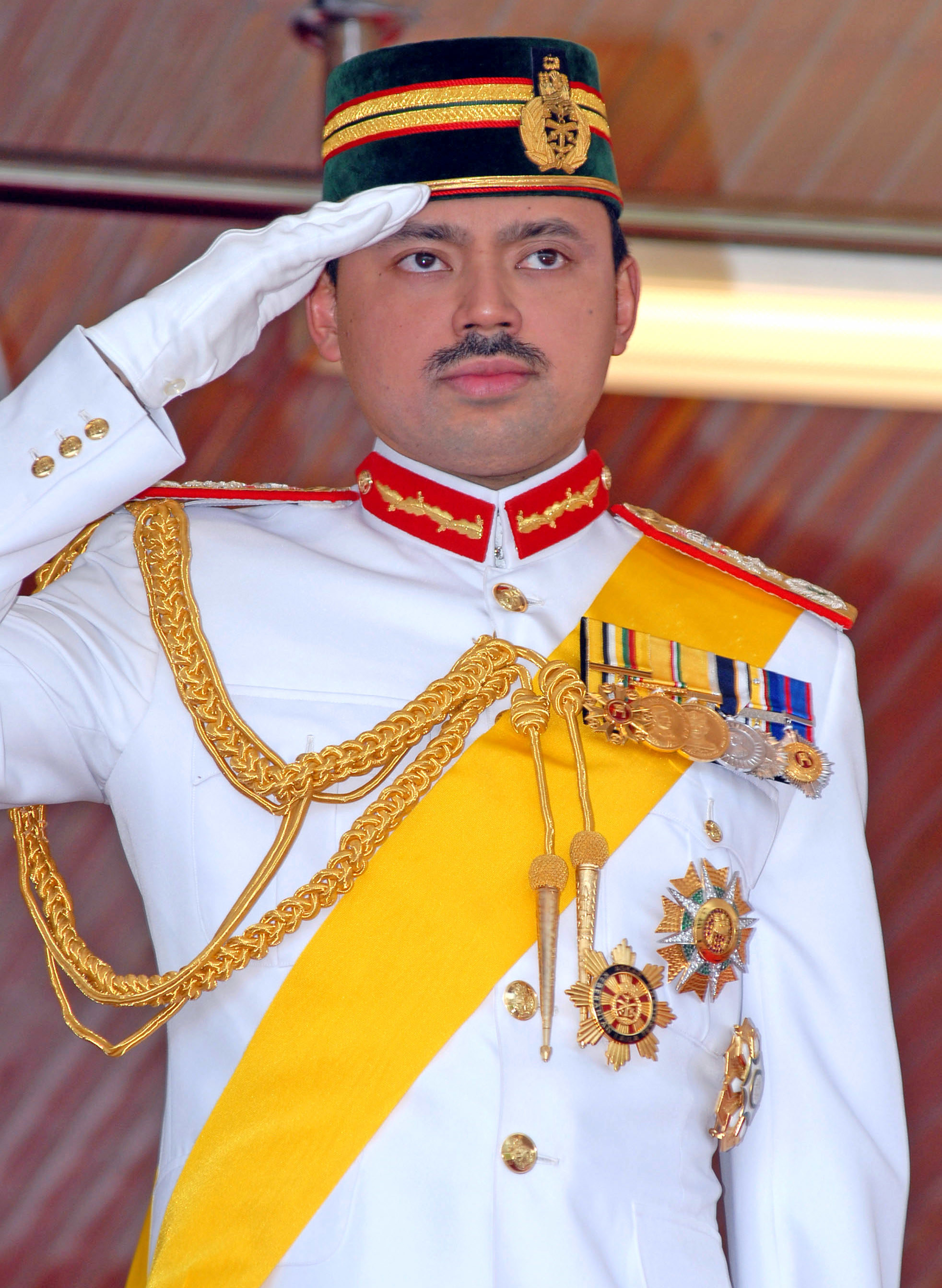 the crown prince saluting