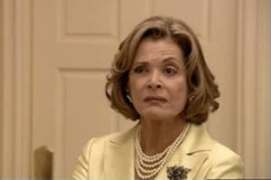 lucille bluth making a judging face