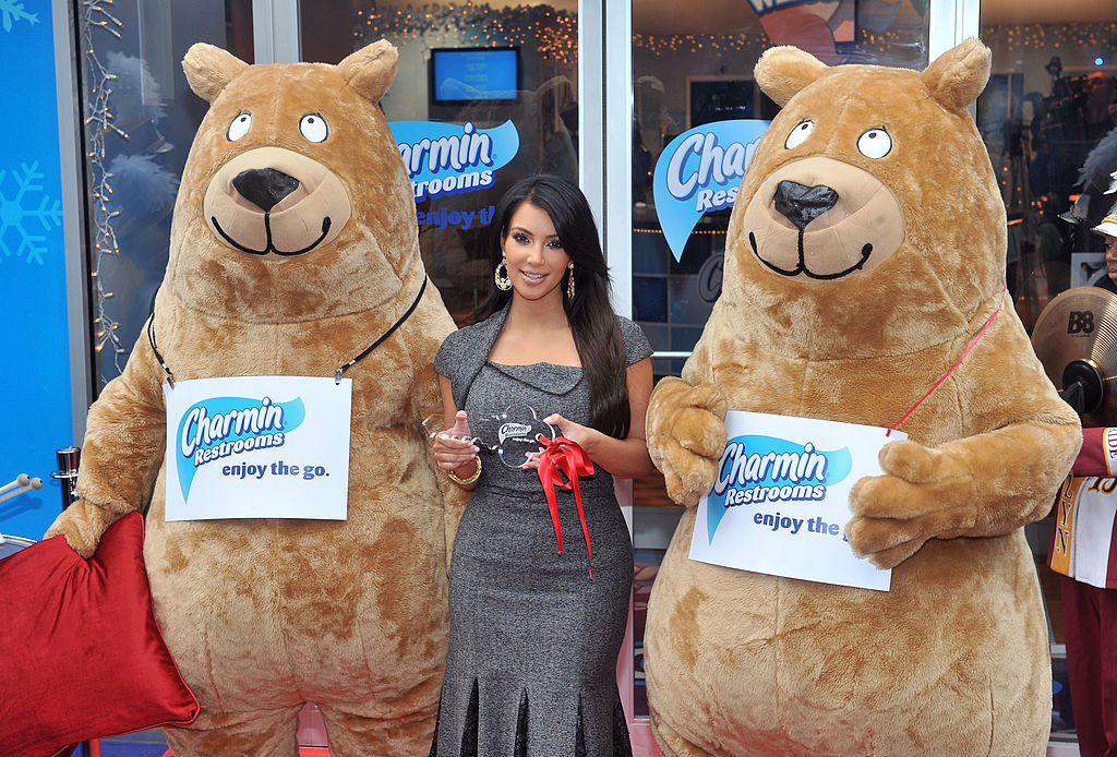 Kim Kardashian doing promotion for Charmin