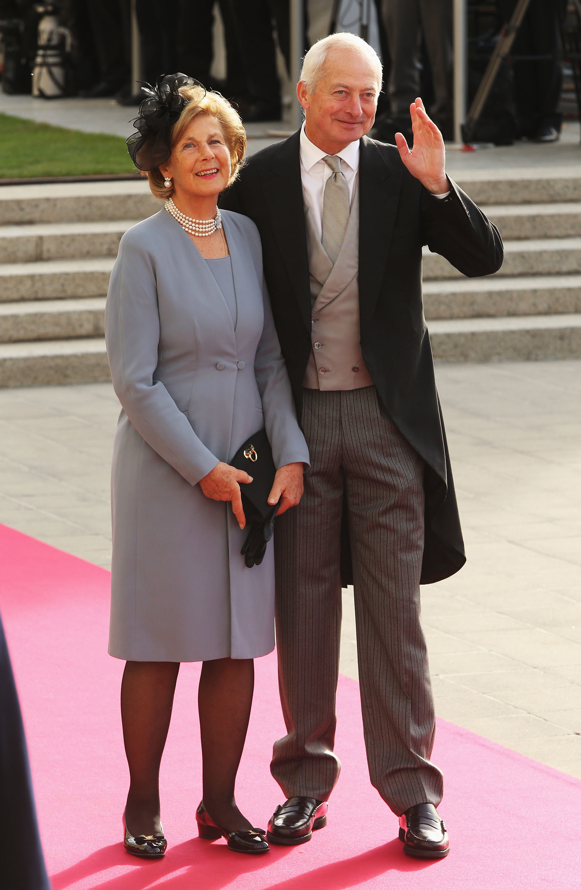 Prince Hans-Adam II and Princess Marie-Aglae smiling
