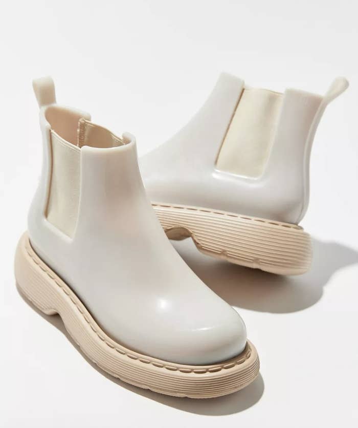 The cream boots