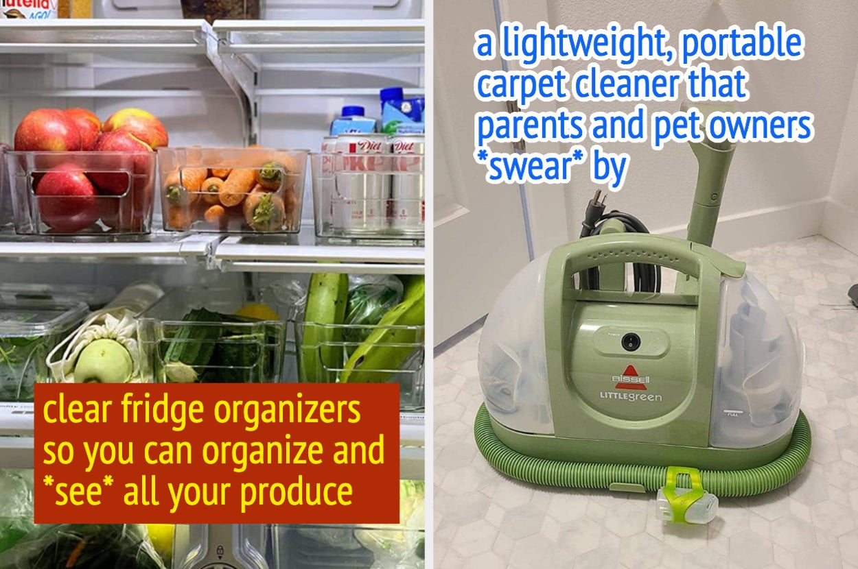 fridge organizers and vacuum 